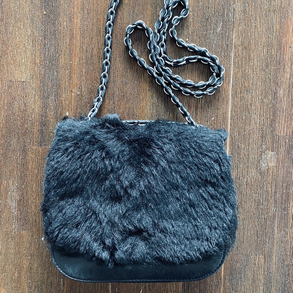Fur crossbody bag
